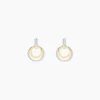 Boucles D'oreilles Pendantes Or Bicolore Eloisia Diamants