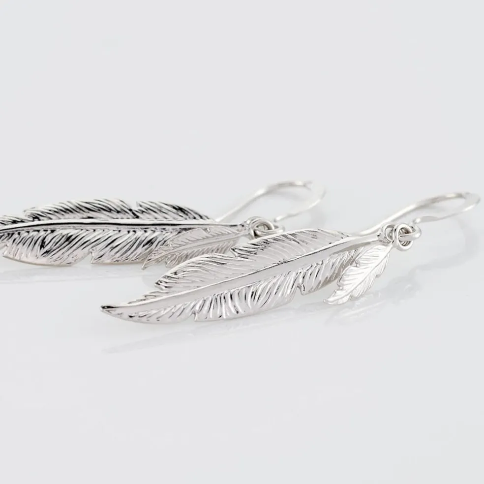 Boucles D'oreilles Pendantes Violka Argent Blanc