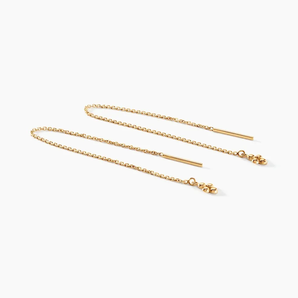 Boucles D'oreilles Pendantes Pendilla Or Jaune