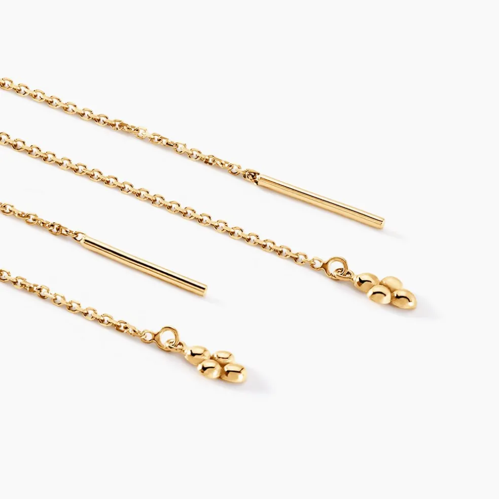 Boucles D'oreilles Pendantes Pendilla Or Jaune