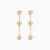 Boucles D'oreilles Pendantes Bomb Lover Or Jaune Oxyde De Zirconium