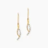 Boucles D'Oreilles Pendantes Klavdija Or Jaune Oxyde De Zirconium
