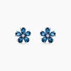 Boucles D'oreilles Puces Argent Blanc Laldilon Oxydes De Zirconium