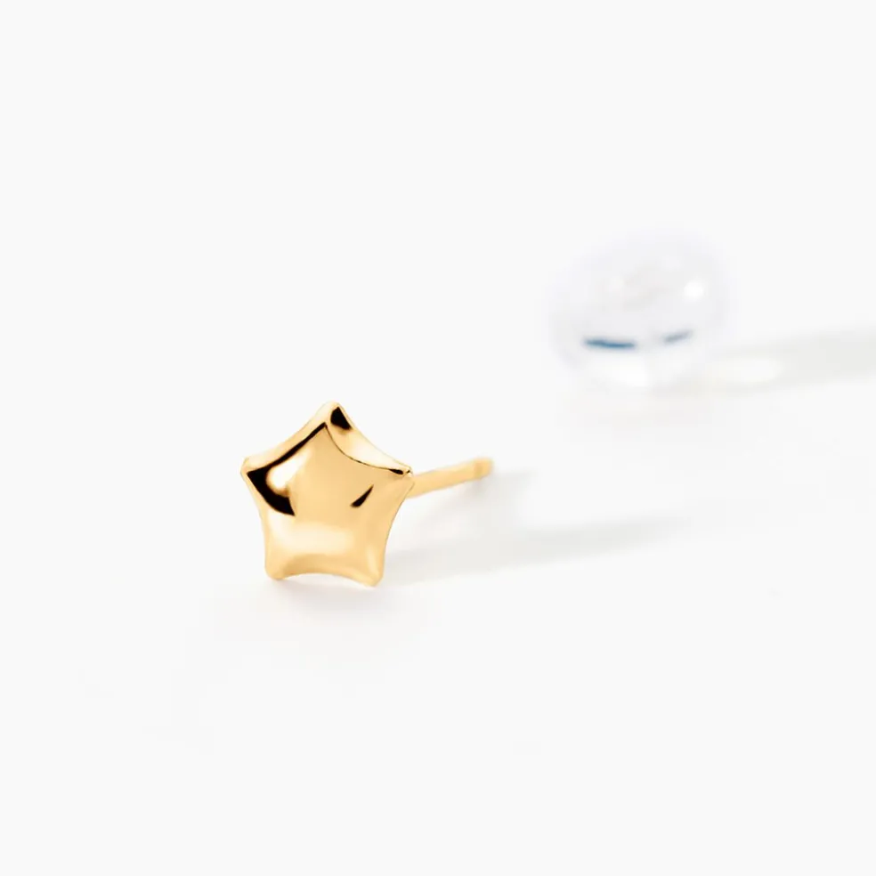 Boucles D'oreilles Puces Alphonsine Etoile Or Jaune