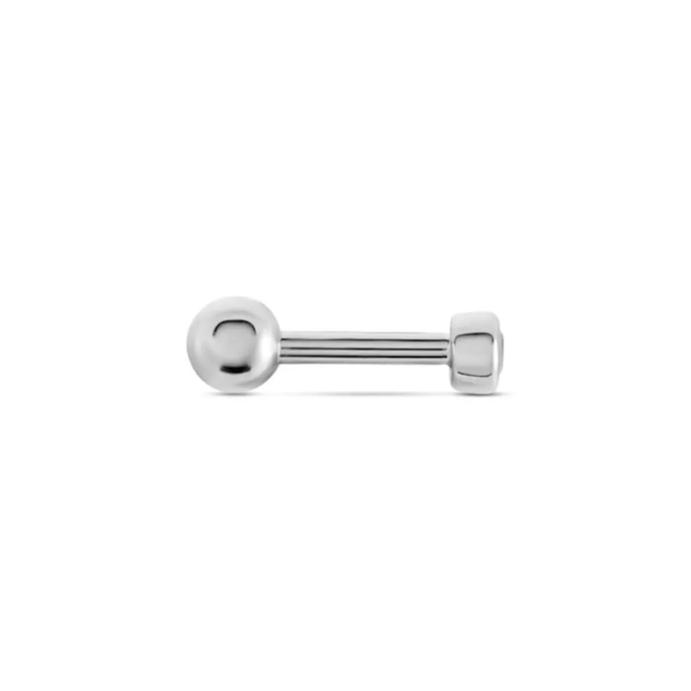 Boucles D'oreilles Puces Anani Argent Blanc Oxyde De Zirconium