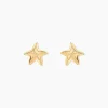 Boucles D'oreilles Puces Alphonsine Etoile De Mer Or Jaune