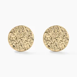 Boucles D'oreilles Puces Blanka Plaqué Or Jaune
