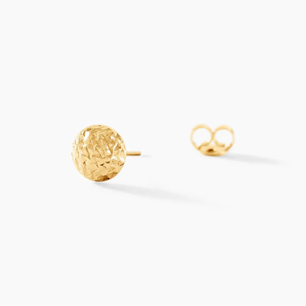 Boucles D'oreilles Puces Bernia Or Jaune