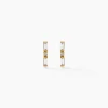 Boucles D'oreilles Puces Brant Or Jaune Oxyde De Zirconium