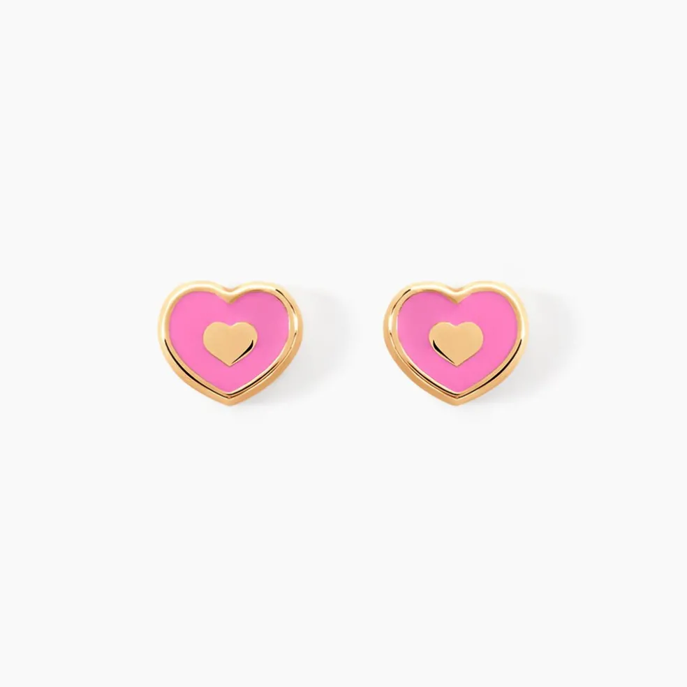Boucles D'oreilles Puces Cintae Or Jaune