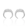 Boucles D'oreilles Puces Corneliana Argent Blanc Oxyde De Zirconium