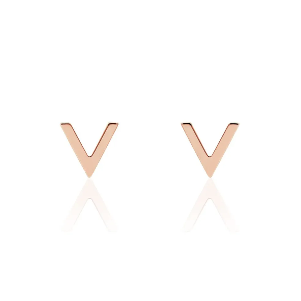 Boucles D'oreilles Puces Celene Or Rose