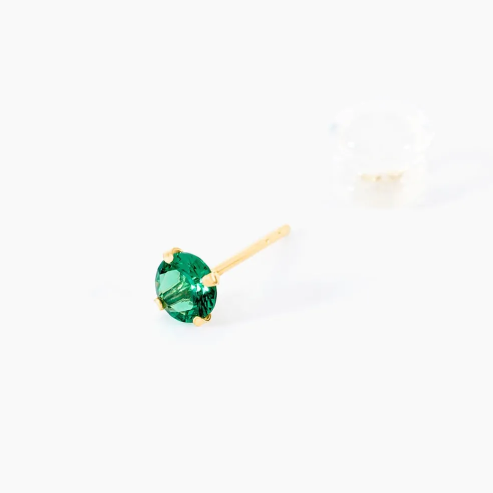 Boucles D'oreilles Puces Daria Or Jaune Oxyde De Zirconium