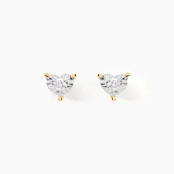 Boucles D'oreilles Puces Diamotion Or Jaune Diamant