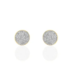 Boucles D'oreilles Puces Eryne Or Jaune