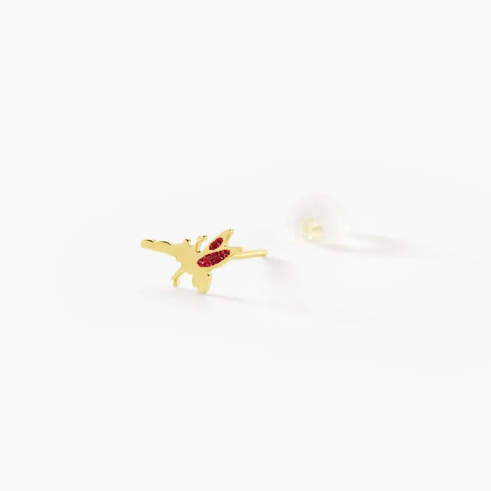 Boucles D'oreilles Puces Feelia Or Jaune