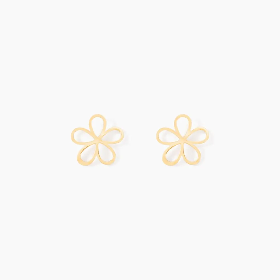 Boucles D'oreilles Puces Friðrika Or Jaune