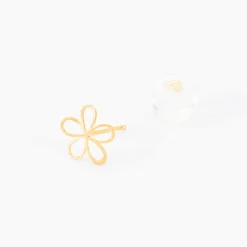 Boucles D'oreilles Puces Friðrika Or Jaune
