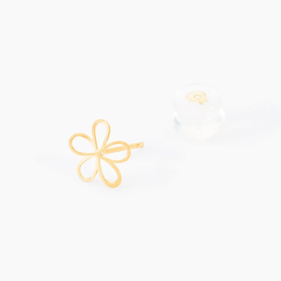Boucles D'oreilles Puces Friðrika Or Jaune