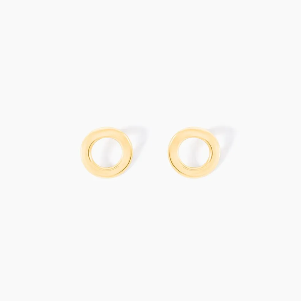 Boucles D'oreilles Puces Freyde Or Jaune