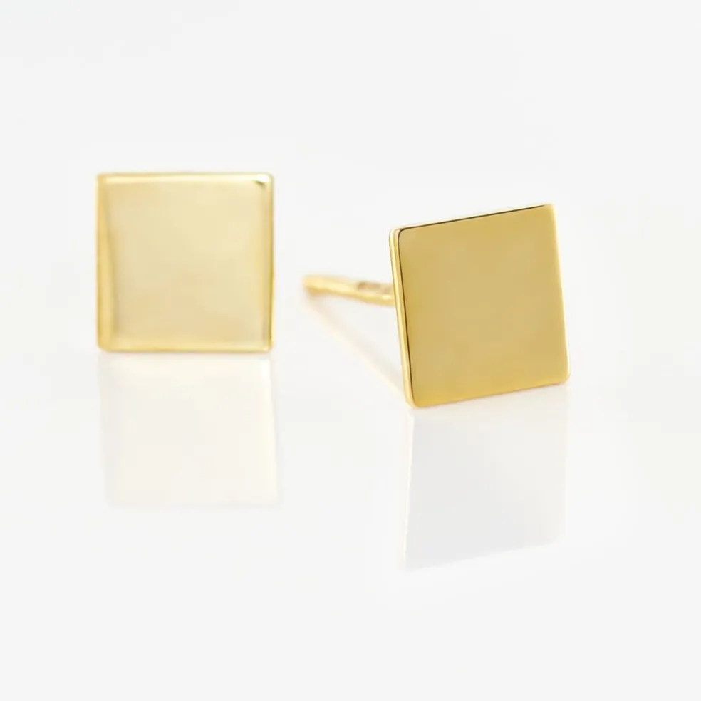 Boucles D'oreilles Puces Genovera Or Jaune