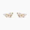 Boucles D'oreilles Puces Gemariah Or Jaune Diamant Synthétique
