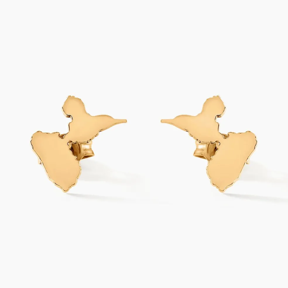 Boucles D'oreilles Puces Gwada Or Jaune