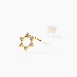 Boucles D'oreilles Puces Isak Or Jaune Diamant