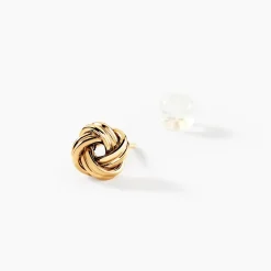 Boucles D'oreilles Puces Ilhame Nid Or Jaune