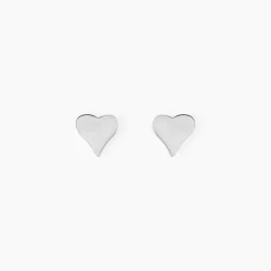 Boucles D'oreilles Puces Jeanne-françoise Argent Blanc