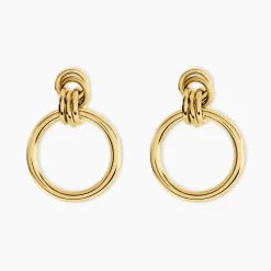 Boucles D'oreilles Puces Josephine Acier Doré
