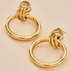 Boucles D'oreilles Puces Josephine Acier Doré