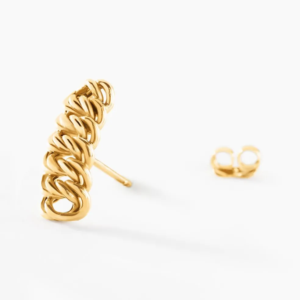 Boucles D'oreilles Puces Jimmy Or Jaune