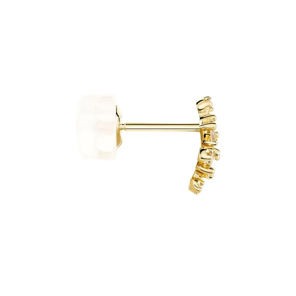 Boucles D'oreilles Puces Joy Or Jaune Diamant