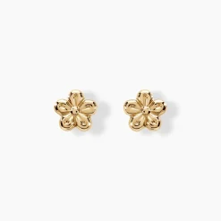 Boucles D'oreilles Puces Kukka Or Jaune
