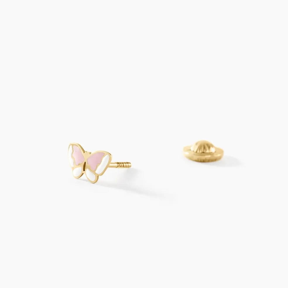 Boucles D'oreilles Puces Krystyn Or Jaune
