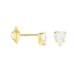 Boucles D'oreilles Puces Leidi Or Jaune Oxyde De Zirconium
