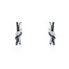 Boucles D'oreilles Puces Marina Or Blanc Diamant