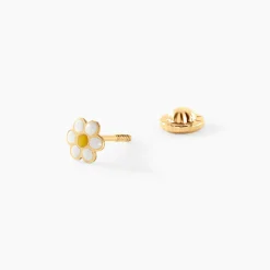Boucles D'oreilles Puces Marigold Or Jaune