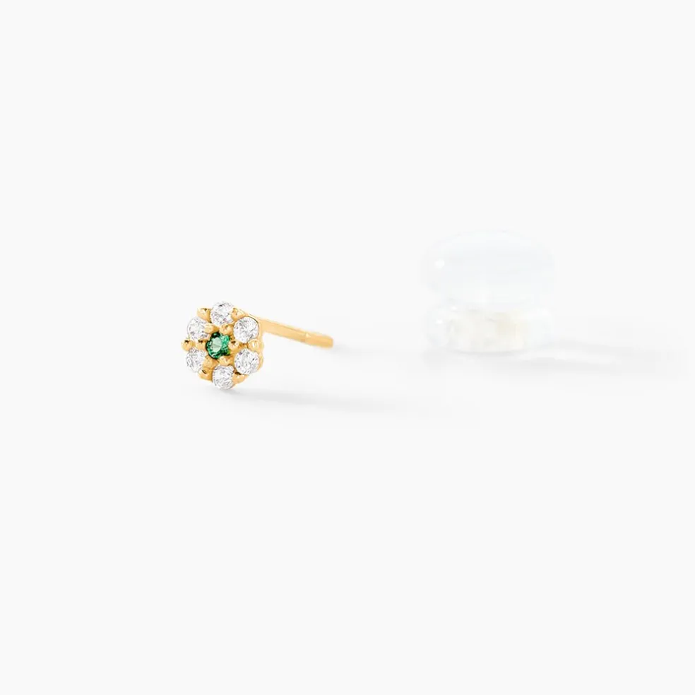 Boucles D'oreilles Puces Margaid Or Jaune Oxyde De Zirconium