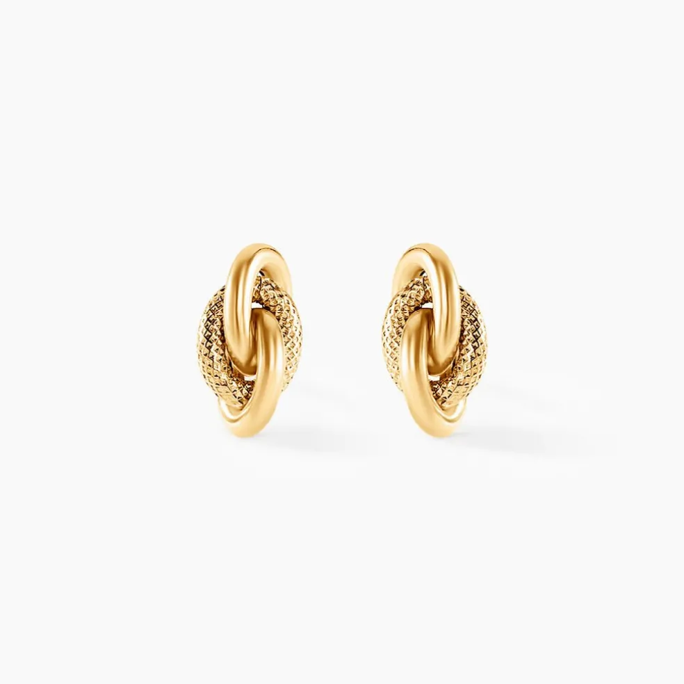 Boucles D'oreilles Puces Niko Or Jaune