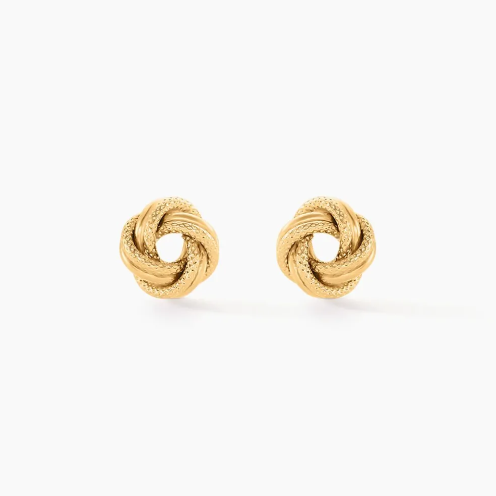 Boucles D'oreilles Puces Nils Or Jaune