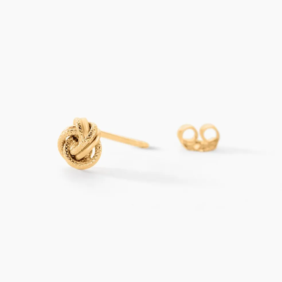 Boucles D'oreilles Puces Nils Or Jaune
