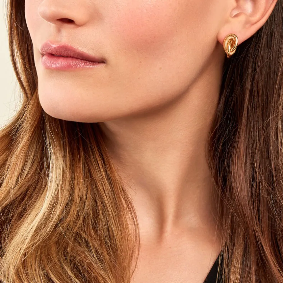 Boucles D'oreilles Puces Nyx Or Jaune