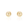 Boucles D'oreilles Puces Nohraae Plaqué Or Jaune