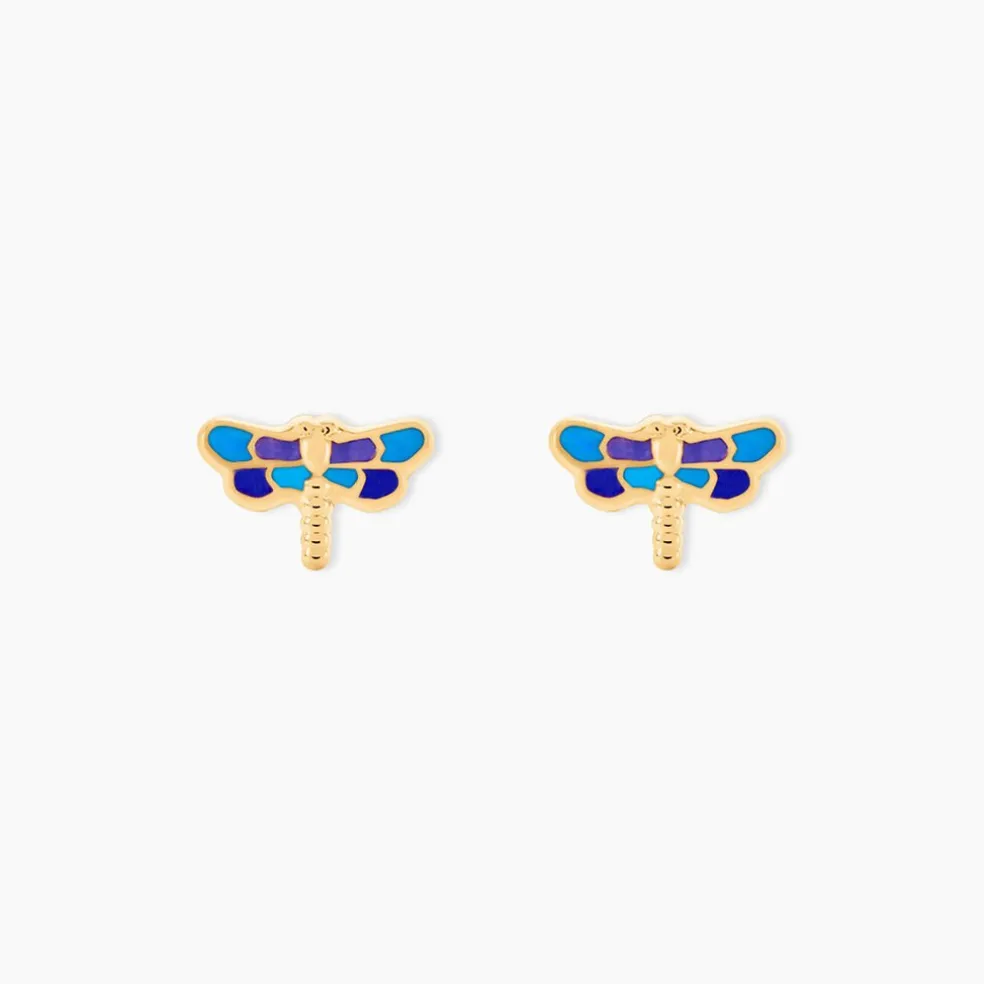 Boucles D'oreilles Puces Nomusa Or Jaune