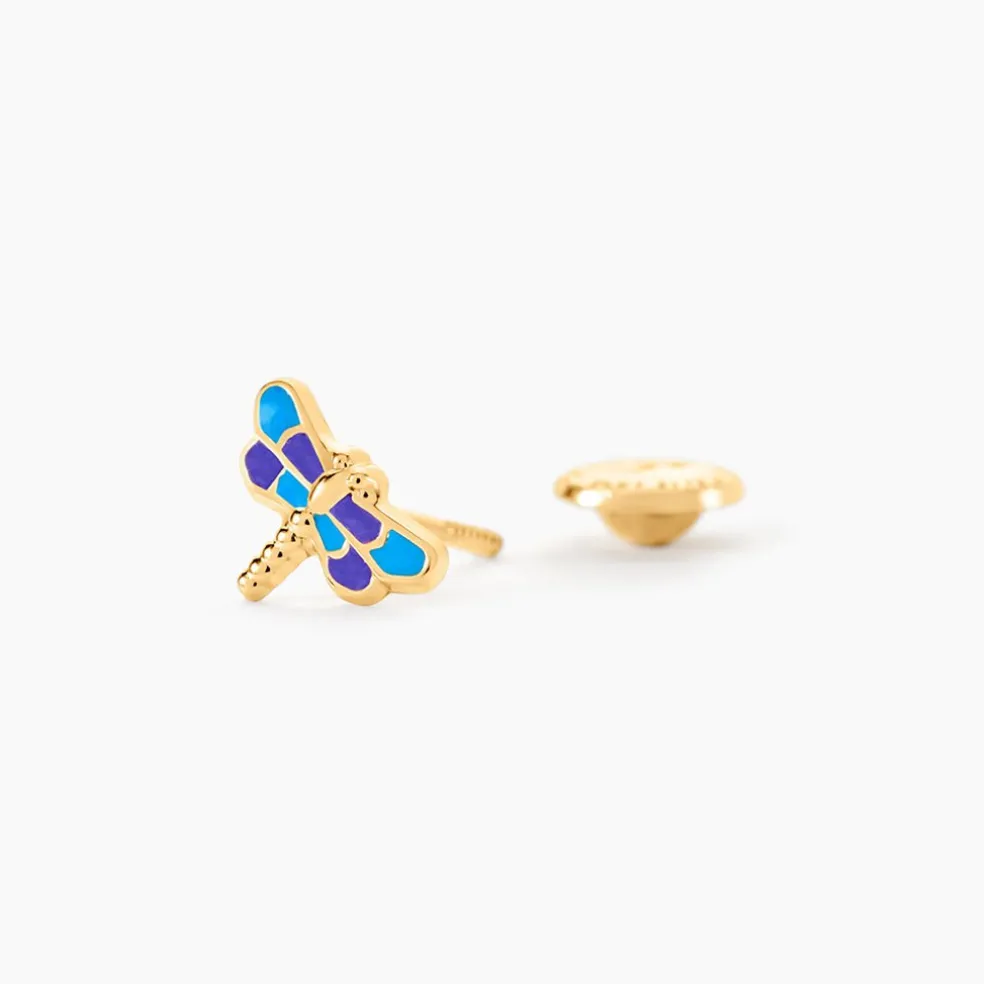 Boucles D'oreilles Puces Nomusa Or Jaune