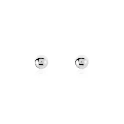 Boucles D'oreilles Puces Or Blanc Fidelia