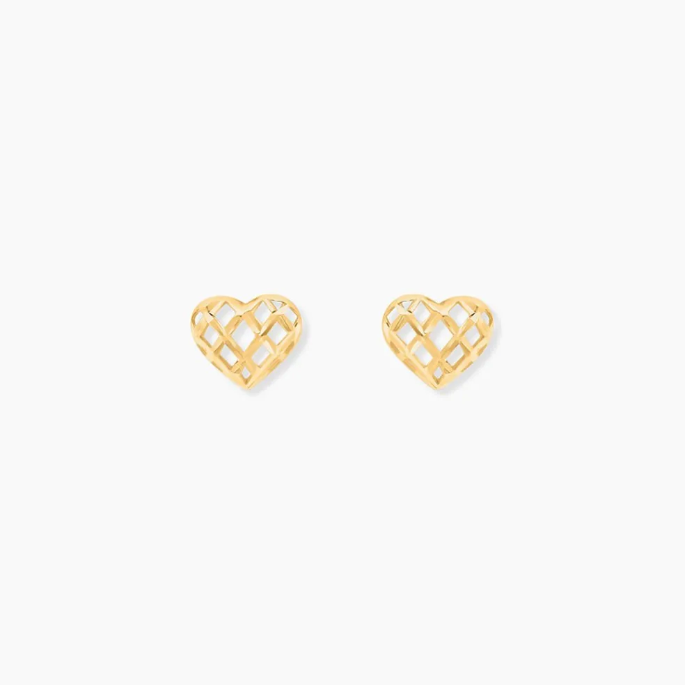 Boucles D'oreilles Puces Or Jaune Cicolluis