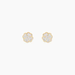 Boucles D'oreilles Puces Or Jaune Gontranie